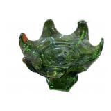 8.5 x 11 " Green Pedestal Fruit Bowl