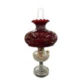 Ruby Shade Oil Lamp