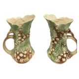 Pair 9.5 " McCoy Vases