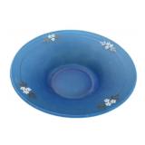 3 x 10 Blue Satin Glass Bowl w