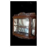 Wall Mirror Back Curio Cabinet