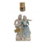 Porcelain Colonial Couple Lamp