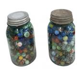 Blue Ball Mason Jar Marbles