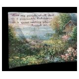 Religious Wall Hanging Isaiah 32:18 w