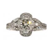 14kt Gold 1.18 ct Round Diamond Ring