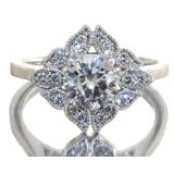 14kt Gold Round Brilliant 1.26 ct Diamond Ring