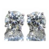 14kt Gold 2.60 ct VS Lab Diamond Stud Earrings