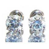 14kt Gold 2.63 ct VS Lab Diamond Stud Earrings