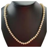 14kt Gold Vintage 20" - 5.6-5.7 mm Pearl Necklace