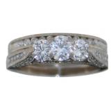 14kt Gold Brilliant 1.68 ct GIA Diamond Bridal Set