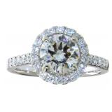 14kt Gold 1.97 ct VVS Brilliant Lab Diamond Ring