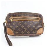 Louis Vuitton Clutch Bag Marly Dragonne Browns