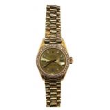18kt Gold Rolex Oyster Pepetual Lady President