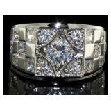 Quality 1.50 ct White Topaz Designer Ring