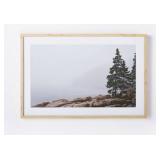 24 x 36" Foggy Seaside Framed Wall Art