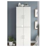 4 Door Storage Cabinet 21.3 x 15.6 x 60" H