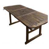 34.5 x 75 " Wood Patio Dining Table