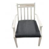 White Metal Patio Chair w
