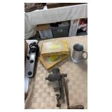 2 Cigar Boxes, Bar Light, Food Grinder