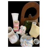 Box Lot Vintage Vases & Planters