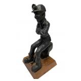 Coal Miner Made From Coal