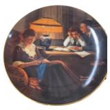 (4) Norman Rockwell Plates by Knowles China