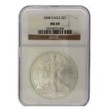 2008 MS69 American Silver Eagle