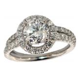 18k Gold 1.83 ct Round Brilliant Diamond Bridal