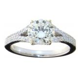 14kt Gold 1.81 ct Brilliant VS Lab Diamond Ring