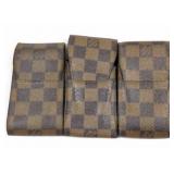 Louis Vuitton Cigarette Case 3 Piece Set Damier