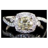 14kt Gold 1.42 ct Round Brilliant Diamond Ring