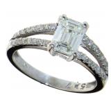 14kt Gold 1.32 ct Brilliant VS1 Lab Diamond Ring