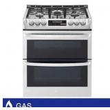 LG 6.9 cu.ft  DBL Oven Gas Range
