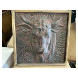 Rustic Wood & Metal Bull Wall Decor