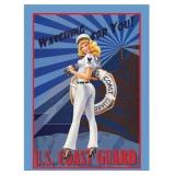U.S Coast Guard Metal Sign