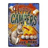Happy Campers Squirrel Sign