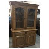 Solid Oak Pre-Owned China Cabinet