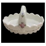 Hand Painted Fenton Candy Dish