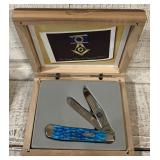 Case XX Masonic Caribbean Blue Large Trapper