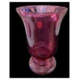 9 " Cranberry Pilgrim Glass Vase