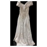 (2) Vintage Wedding Dresses & Hat