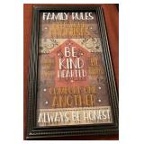 Family Rules Decor Picture