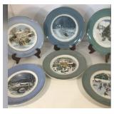 1975-1980 Avon Christmas Plates by Wedgewood