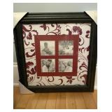 16x16 red photo collage