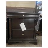 Ashley 3 Drawer Nightstand - Rough