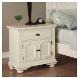 Elements Brook White Nightstand