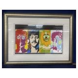 Psychedelic Print Featuring The Beatles