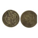 1865 Liberty Three Cent Nickel