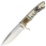 MARBLES MR440 FIXED BLADE SCRIMSHAW KNIFE