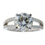 14kt Gold 2.97 ct VS Lab Diamond Ring